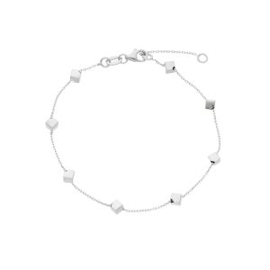 Bracciale con pepite in oro bianco 18kt